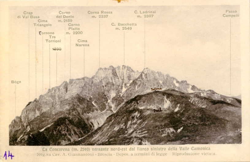 La Concarena versante Nord Est
