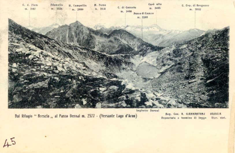 Veduta dal rifugio Brescia