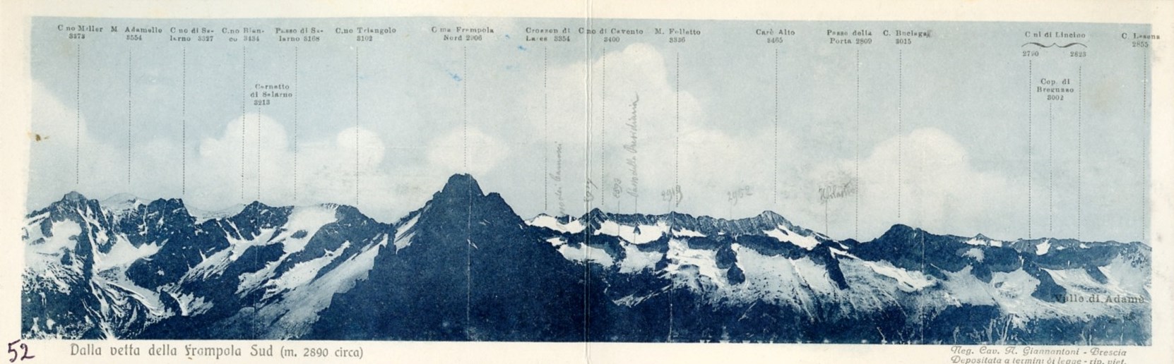 Dalla vetta della Frampola sud