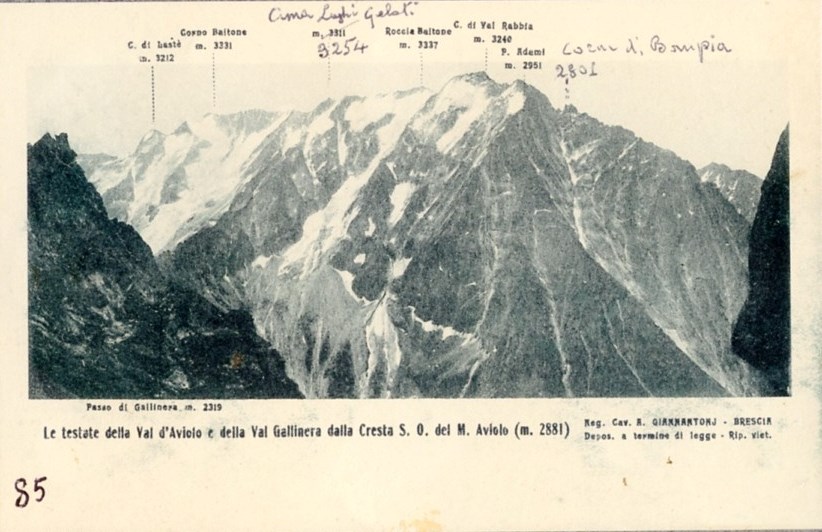 Le testate val d'Aviolo e Gallinera