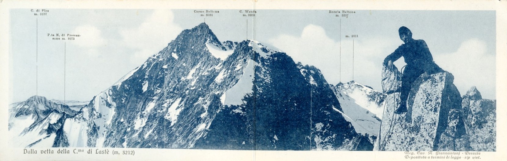 Dalla vetta della Cima Lastè