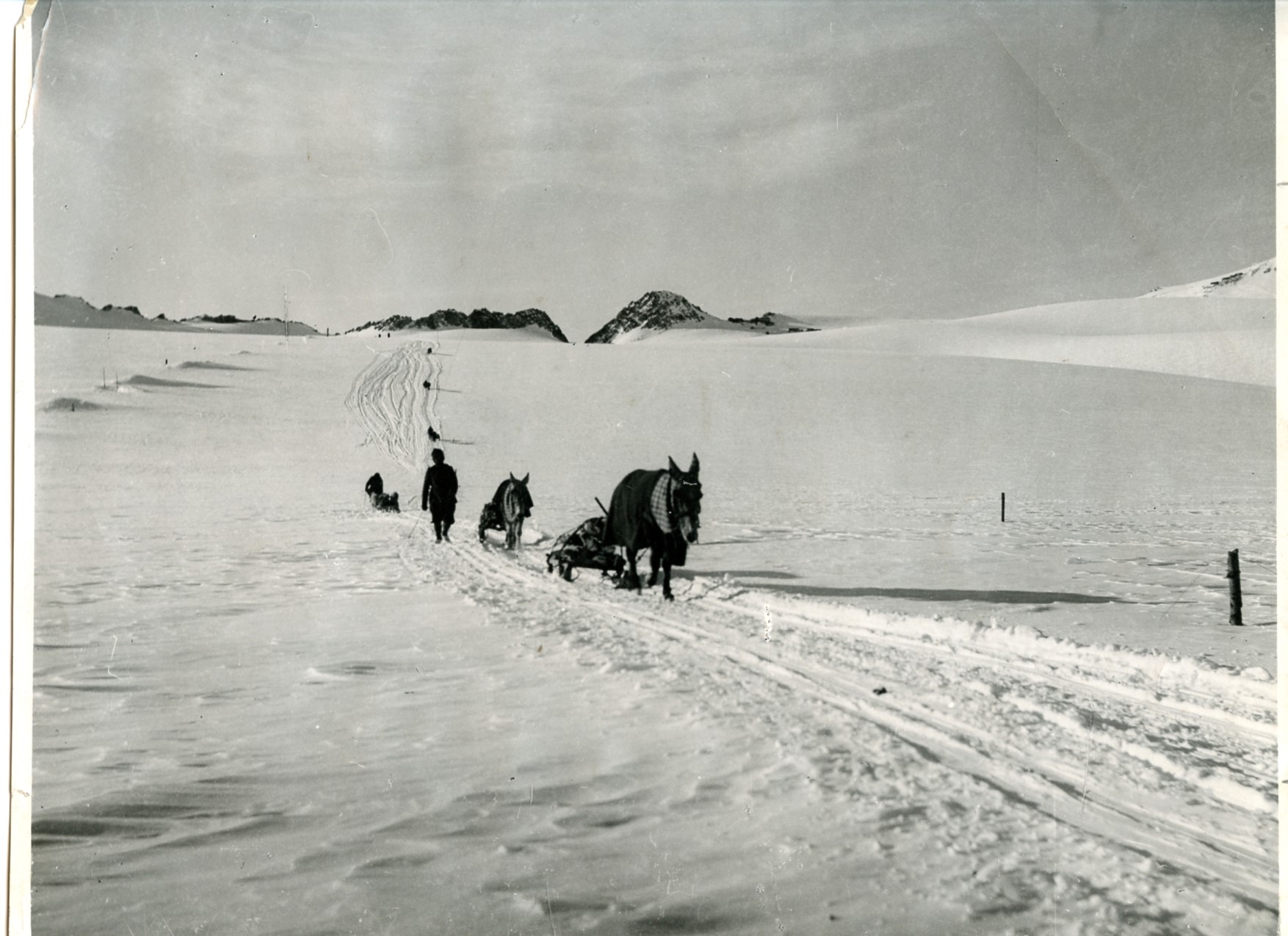 Rifornimento sul pian di neve