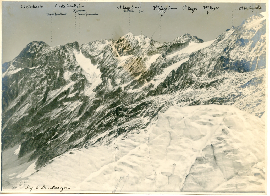 Cresta Castellaccio cima Payer e Segnale