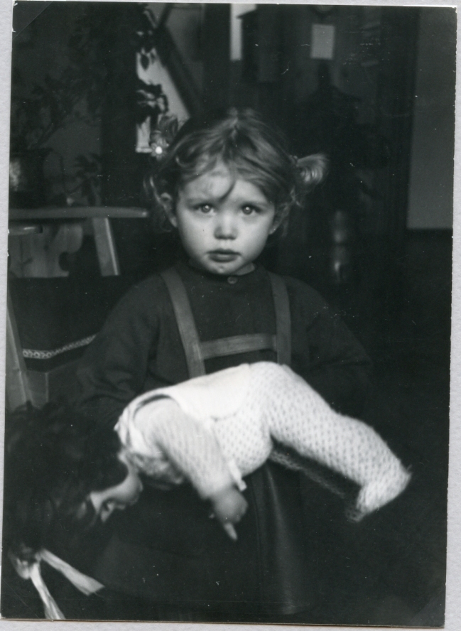 Bambina a Livigno 16/02/1969